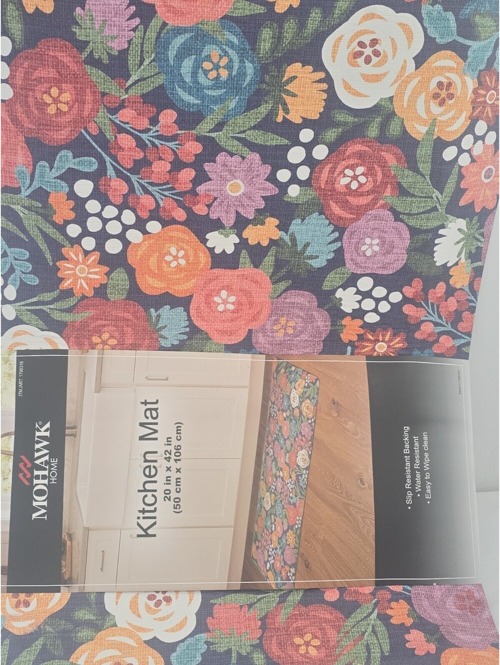 Mohawk Home, 20" x 42" Kitchen Padded Cushioned Standing Mat, Two Colors Availab